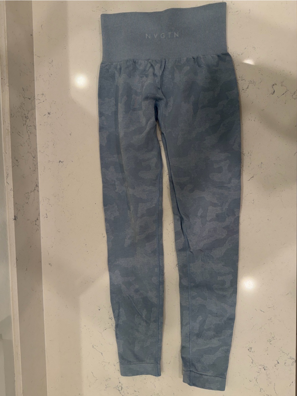 NVGTN Blue Camo High-Waist Leggings